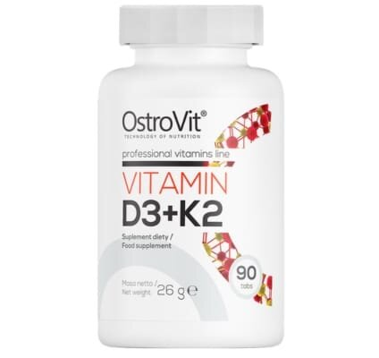 Вітаміни OstroVit Vitamin D3+K2, 90 таблеток