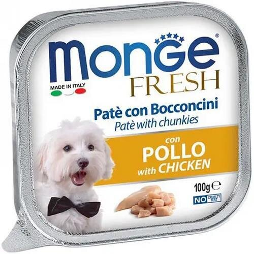 Корм вологий для собак Monge Dog Fresh курка, 100 г