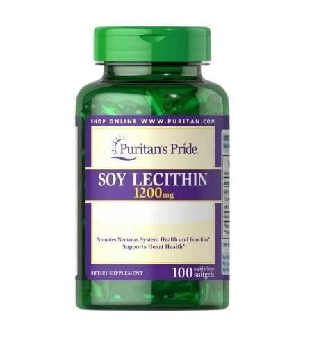 Лецитин соєвий Puritan's Pride Soy Lecithin 1200 мг, 100 капсул