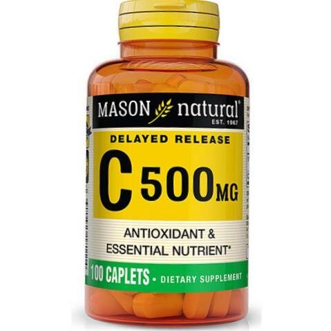 Вітамін С Mason Natural Delayed Release Vitamin C 500, 100 каплет