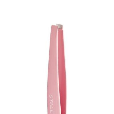 Пінцет для брів Staleks Beauty & Care 11 TBC-11/1, тип 1 рожевий