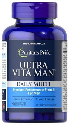 Вітаміни для чоловіків Puritan's Pride Ultra Vita Man Time Release, 90 капсул