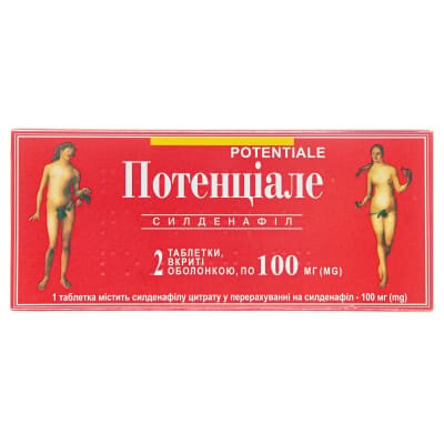 Потенціале таблетки, в/о по 100 мг №2