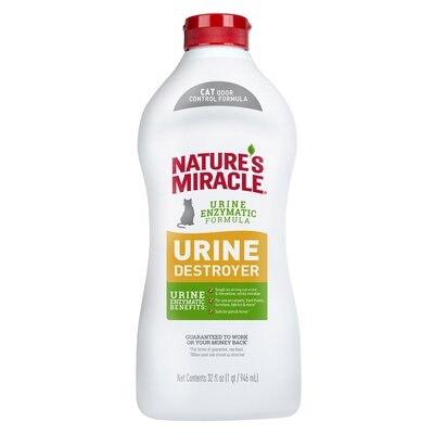 Спрей для видалення плям та запаху сечі кішок Nature's Miracle Cat Urine Destroyer Pour, 946 мл