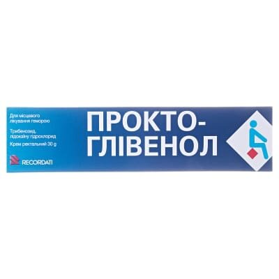 Прокто-глівенол крем рект. по 30 г у тубах з насад.