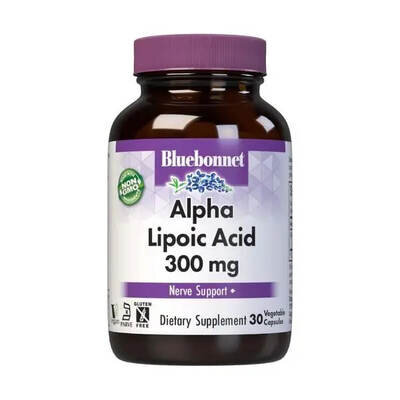 Альфа-ліпоєва кислота Bluebonnet Nutrition Alpha Lipoic Acid 300 мг вег. капсули №30