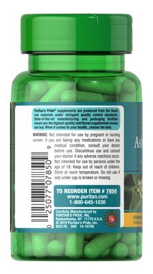 Екстракт Ашваганди Puritan's Pride Ashwagandha Standardized Extract 300 мг, 50 капсул