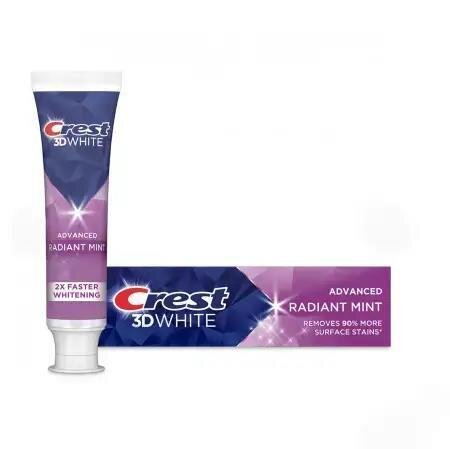 Зубна паста Crest 3D White Radiant mint Відбілююча, 93 г