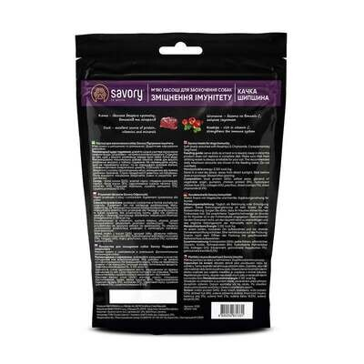 Ласощі для собак Savory Immunity Support Soft Snacks для підтримки імунітету з качкою та шипшиною, 200 г