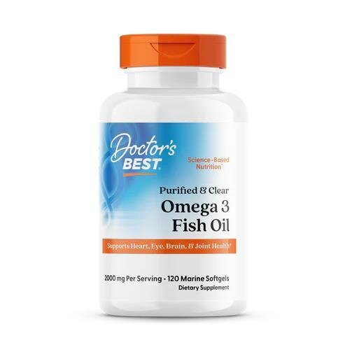 Риб'ячий жир Омега-3 Doctor's Best Omega 3 Fish Oil, 120 капсул