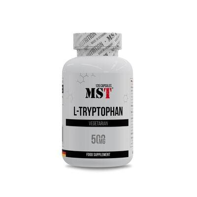 L-триптофан MST Nutrition L-Tryptophan 500 мг, 120 капсул