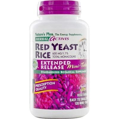 Червоний дріжджовий рис Nature's Plus Red Yeast Rice Herbal Actives 600 мг, 120 таблеток