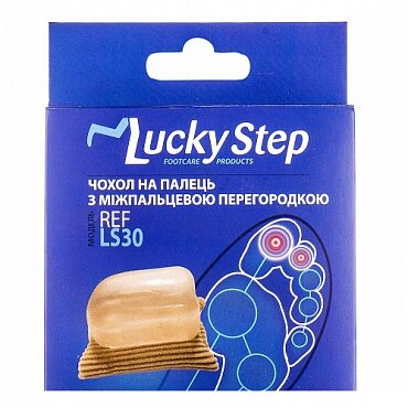 Чохол на палець Lucky Step LS30 з міжпальцевою перегородкою, 1 пара