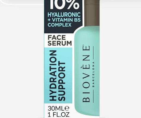 Сироватка для обличчя Biovene зволожуюча з гіалуроновою кислотою та вітаміном В5, 30 мл