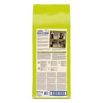 Корм сухий для дорослих собак великих порід Purina Dog Chow Adult Large Breed зі смаком індички, 14 кг