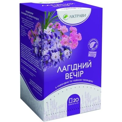 Фіточай Ліктрави Лагідний вечір по 1,5 г №20 у філ.-пак.