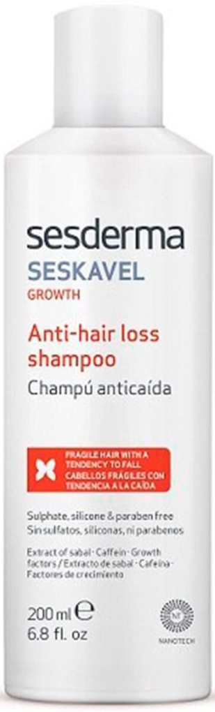 Шампунь Sesderma Seskavel Growth проти випадіння волосся, 200 мл
