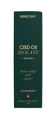 Олія CBD (Канабідіол) Mind Shi Ізолят 1000 мг Полуниця, 10 мл