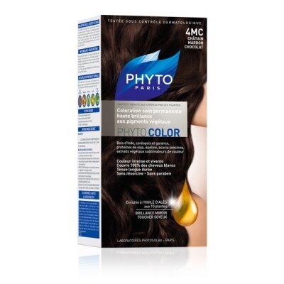 Крем-фарба Phyto Phytocolor, тон 4МС шатен шоколадно-каштановий,60 мл + 40 мл