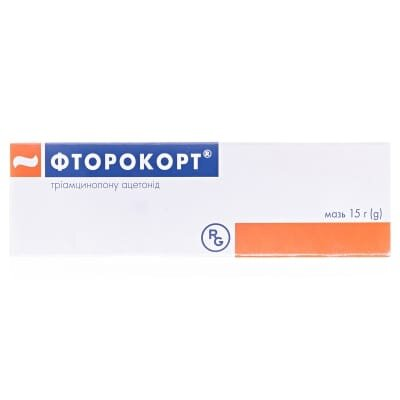 Фторокорт мазь 1 мг/1 г по 15 г у тубах