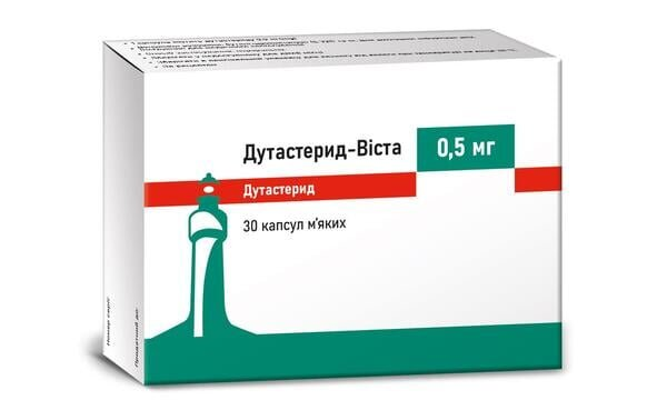 Дутастерид-Віста капсули м'як. по 0.5 мг №30 (10х3)
