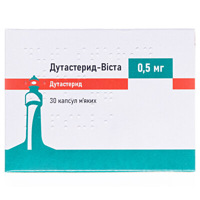 Дутастерид-Віста капсули м'як. по 0.5 мг №30 (10х3)