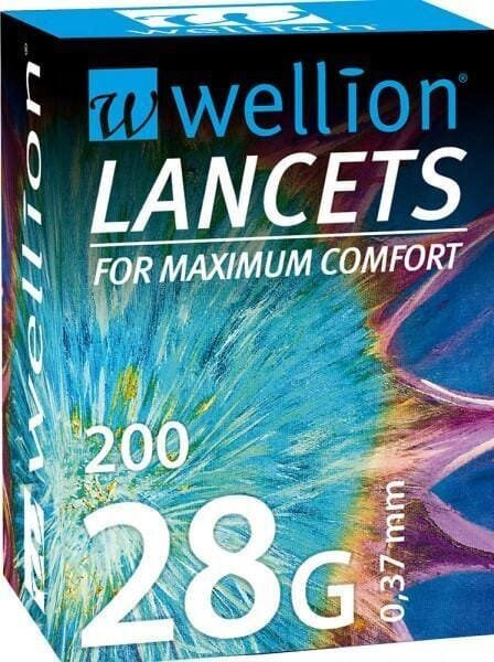 Ланцети Wellion 28G, 200 штук