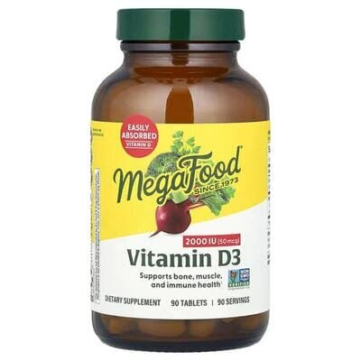 Вітамін D3 2000 IU MegaFood, 90 таблеток