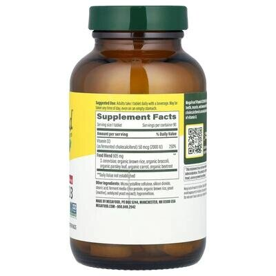 Вітамін D3 2000 IU MegaFood, 90 таблеток