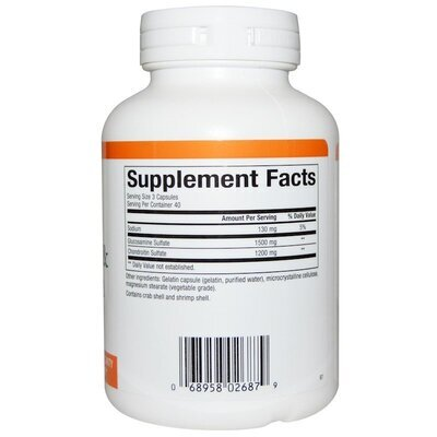 Глюкозамін та хондроїтин Natural Factors Glucosamine & Chondroitin 500 мг/400 мг, 120 капсул