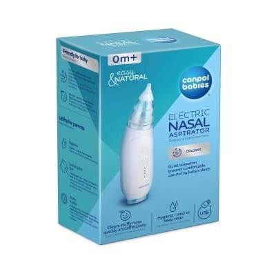 Аспіратор для носа Canpol Easy Natural 9/319, електричний, дитячий, 1 штука