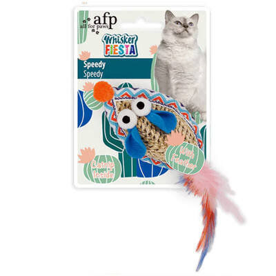 Іграшка-дражнилка AFP Whisker Fiesta Speedy для котів із котячою м'ятою, 9,5х5 см