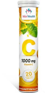 НатХелс Вітамін C 1000 мг таблетки шипучі №20