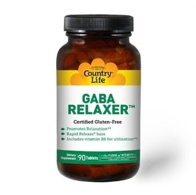 Гамма-аміномасляна кислота Country Life GABA Relaxer, 90 таблеток