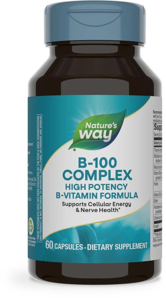 Вітаміни групи В Nature's Way B-100 Complex, 60 капсул