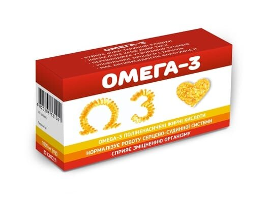 Омега-3 капсули по 1000 мг №30