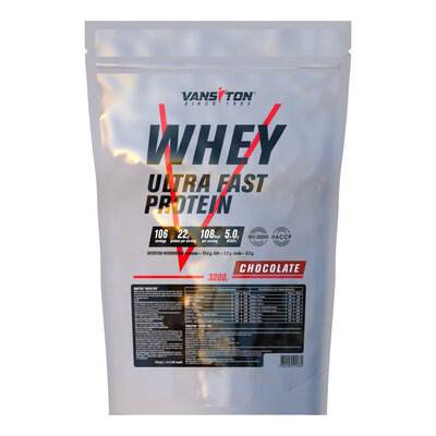 Протеїн Vansiton Ultra Fast Protein, шоколад, 3,2 кг