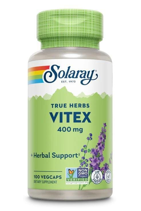 Вітекс Solaray Vitex 400, 100 веганських капсул