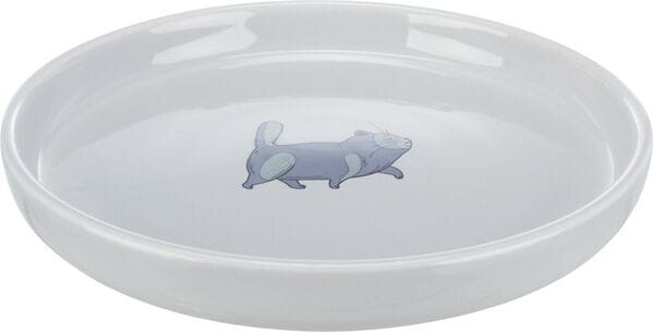 Миска для котів Trixie 24802 керамічна пласка та широка, 0,6 л/23 см