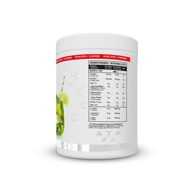 Комплекс амінокислот MST Nutrition BCAA Zero огірок-лайм, 100 порцій, 600 г