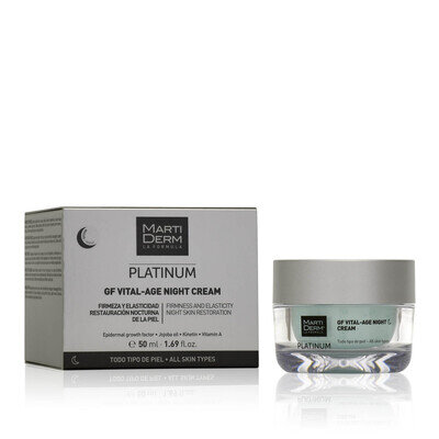 Крем для обличчя MartiDerm Platinum Gf Vital-Age нічний антивіковий, 50 мл