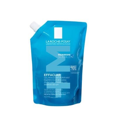 Гель-мус La Roche-Posay Effaclar +М для очищення жирної і проблемної шкіри, змінний блок, 400 мл