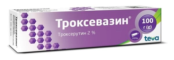 Троксевазин гель 2 % по 100 г у тубах