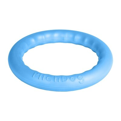 Іграшка-кільце Collar PitchDog для апортировки для собак, 28 см, блакитна