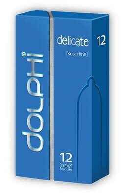 Презервативи Dolphi Lux Delicate Superfine особливо тонкі, 12 штук