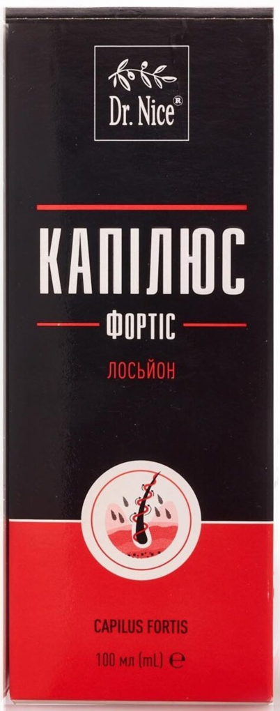 Лосьйон для шкіри голови Dr.Nice Капілюс Фортіс флакон, 100 мл