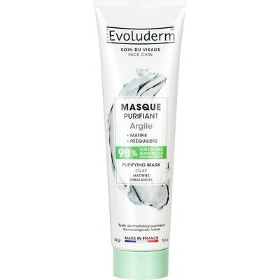 Маска Evoluderm для обличчя очищуюча з глиною, 150 г