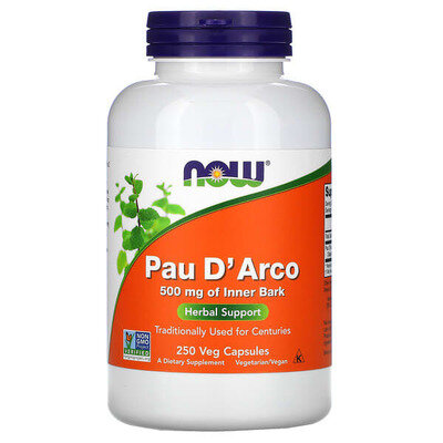 Пау Д'арко NOW Pau D'Arco 500 мг вег. капсули №250