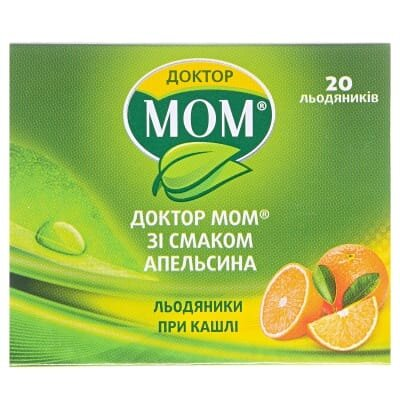 Доктор мом зі смаком апельсину льодяники №20 (4х5)