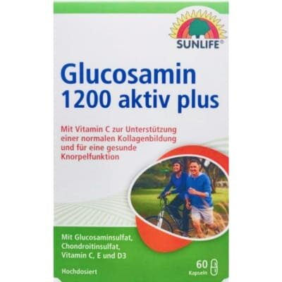 Вітаміни Sunlife Glucosamin 1200 aktiv plus Kapseln капсули №60